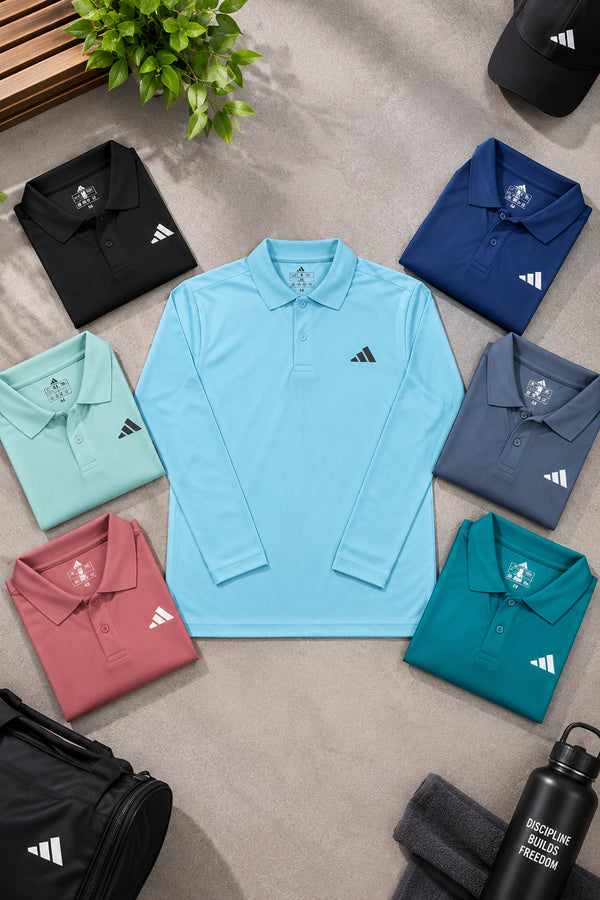 DA3501 Sapp Mattie Polo Full Sleeve Heat Transfer Print T-Shirt - View 2