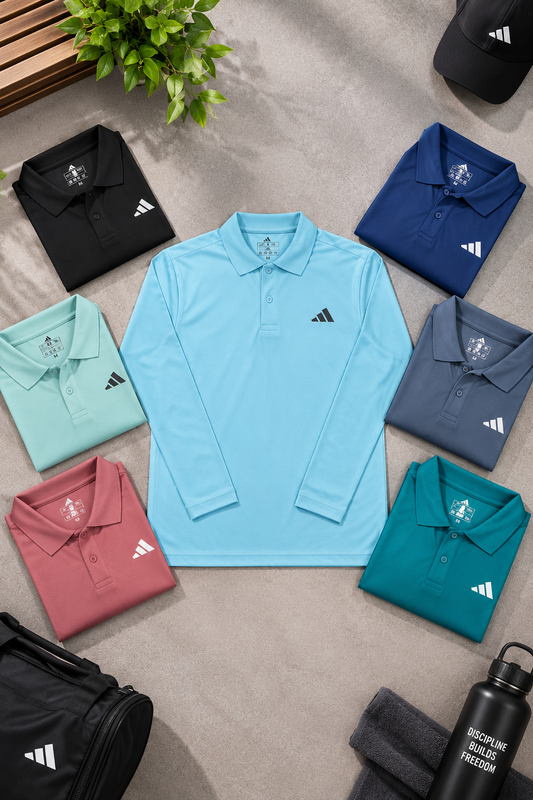 DA3501 Sapp Mattie Polo Full Sleeve Heat Transfer Print T-Shirt