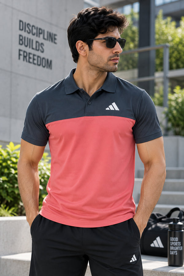 DA1506 Sapp Mattie Polo Half Sleeve Embroidery Cut & Sew T-Shirt - View 2