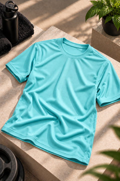 PL1006 Sapp Mattie Round Neck Half Sleeve Plain T-Shirt - View 4