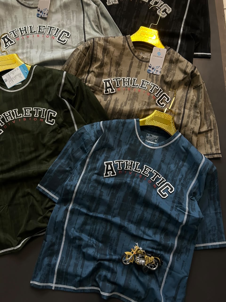 DM1010 Drizone Men Imported COT-DRI Round Neck Half Sleeve Heat Transfer Print Oversized Boxy T-Shirt