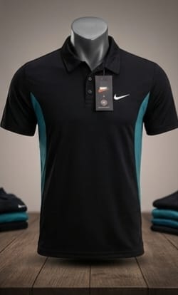 KN1504 Imported Dot Knit Polo Half Sleeve Heat Transfer Print Cut & Sew T-Shirt - View 5