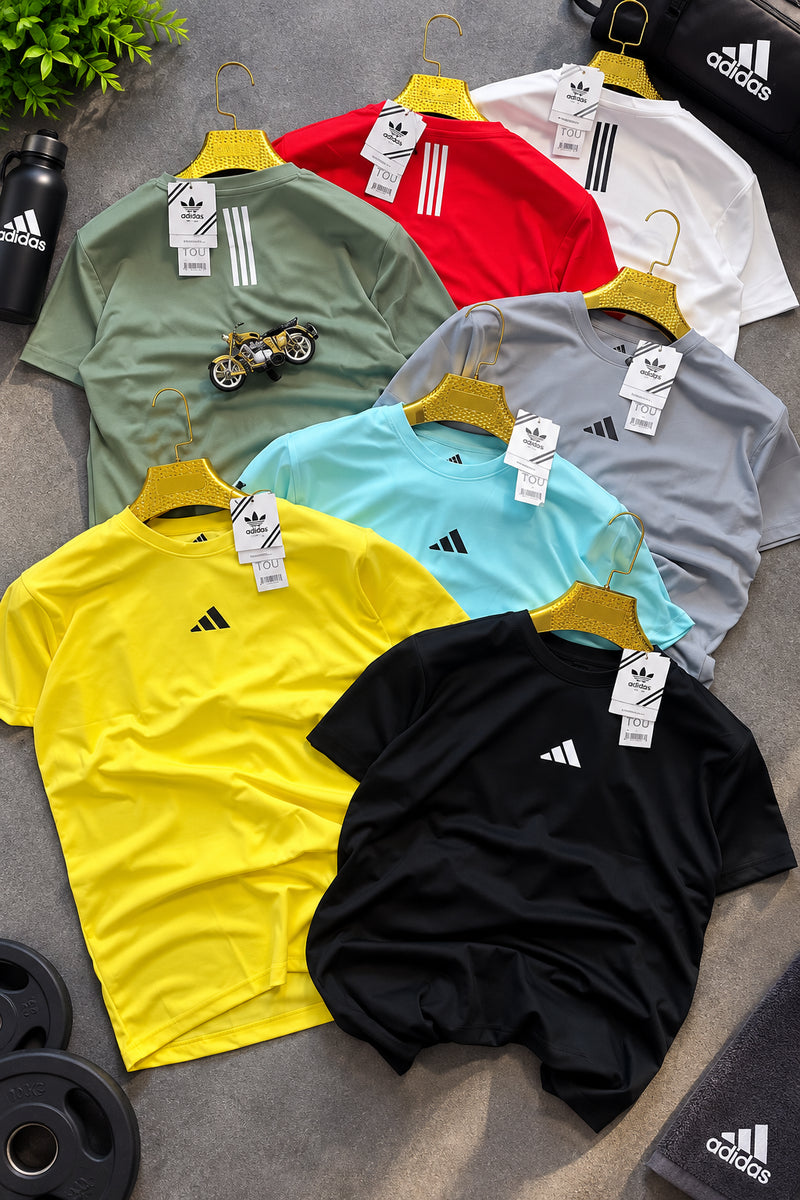 DA1024 Imported Rolex Knit Round Neck Half Sleeve Heat Transfer Print T-Shirt - View 1