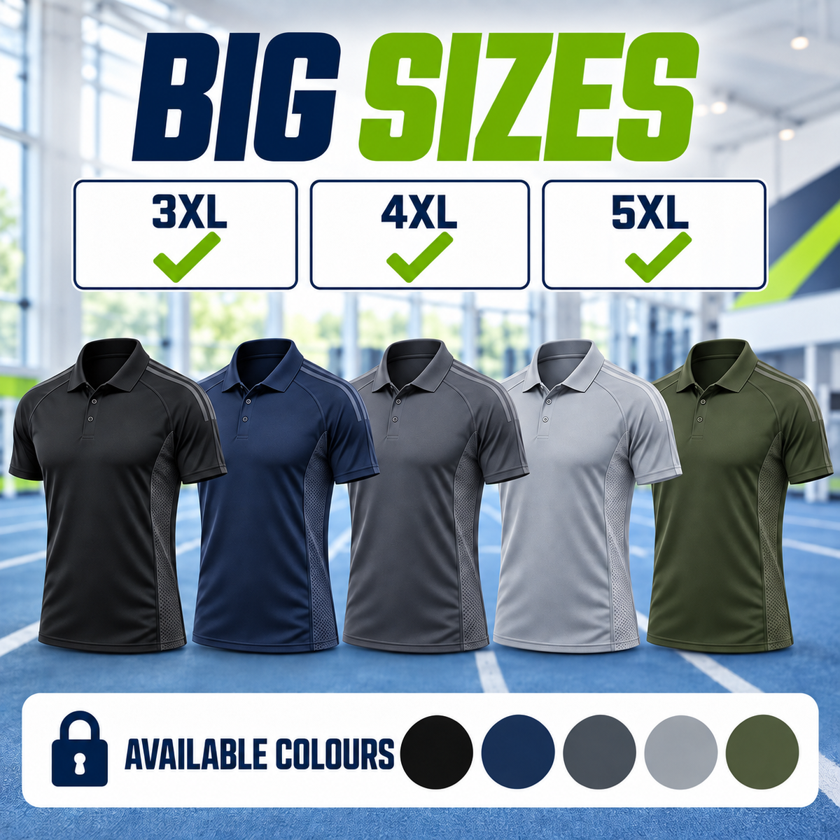 Polo T-Shirts — Big Sizes
