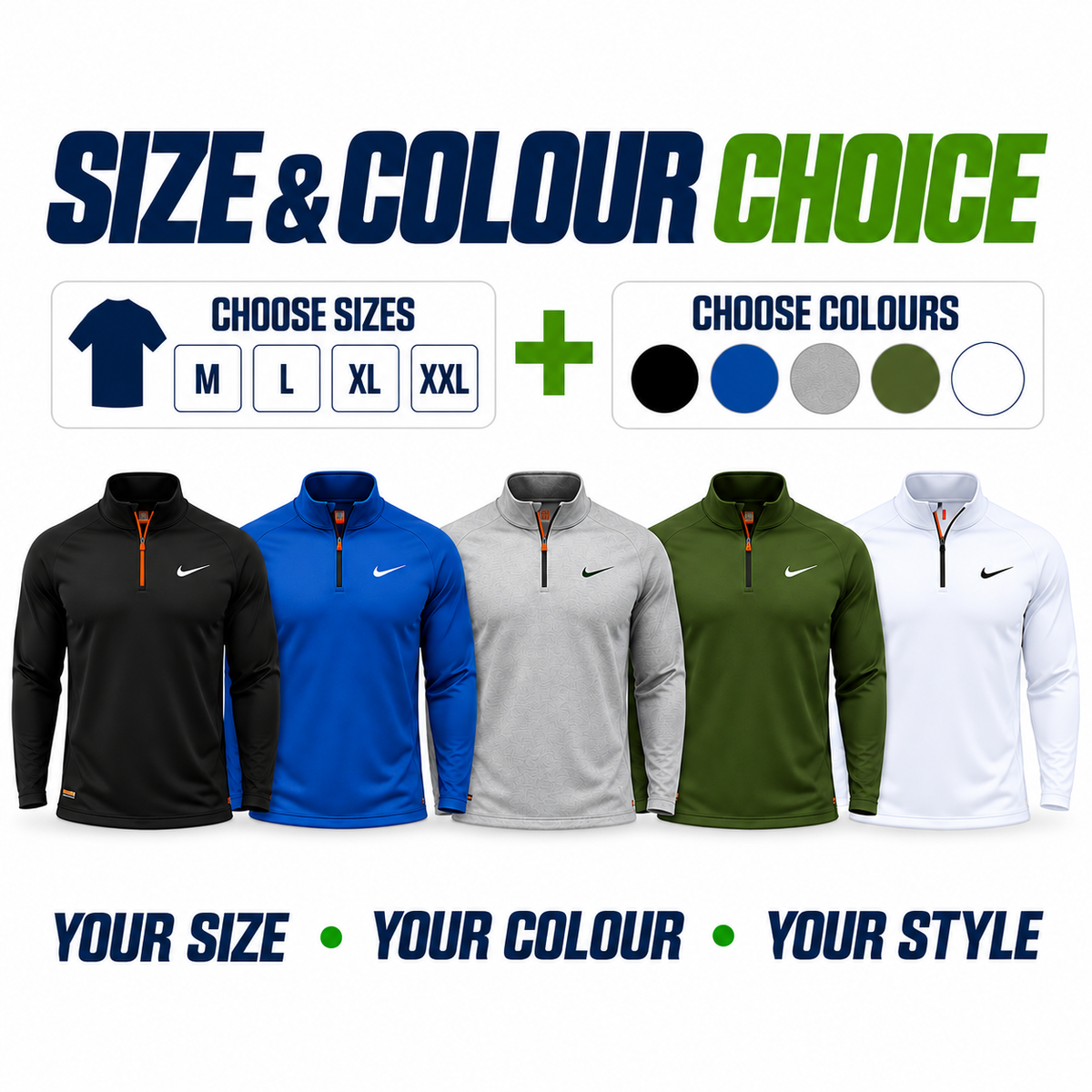 Size & Colour Choice