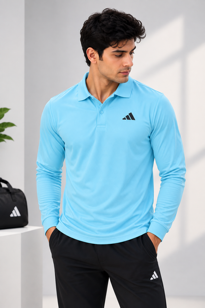 DA3501 Sapp Mattie Polo Full Sleeve Heat Transfer Print T-Shirt