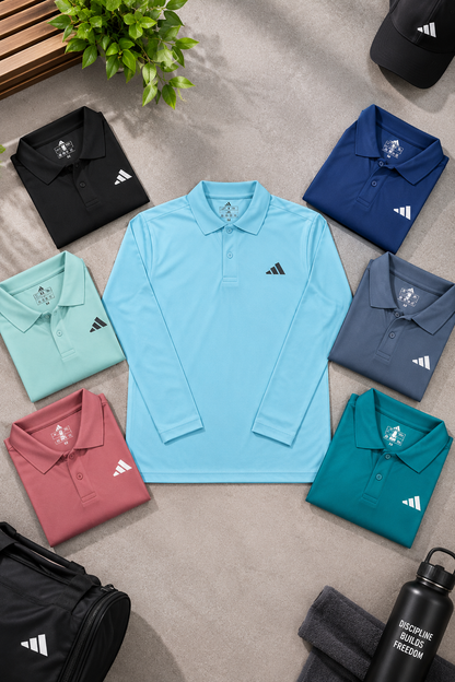 DA3501 Sapp Mattie Polo Full Sleeve Heat Transfer Print T-Shirt