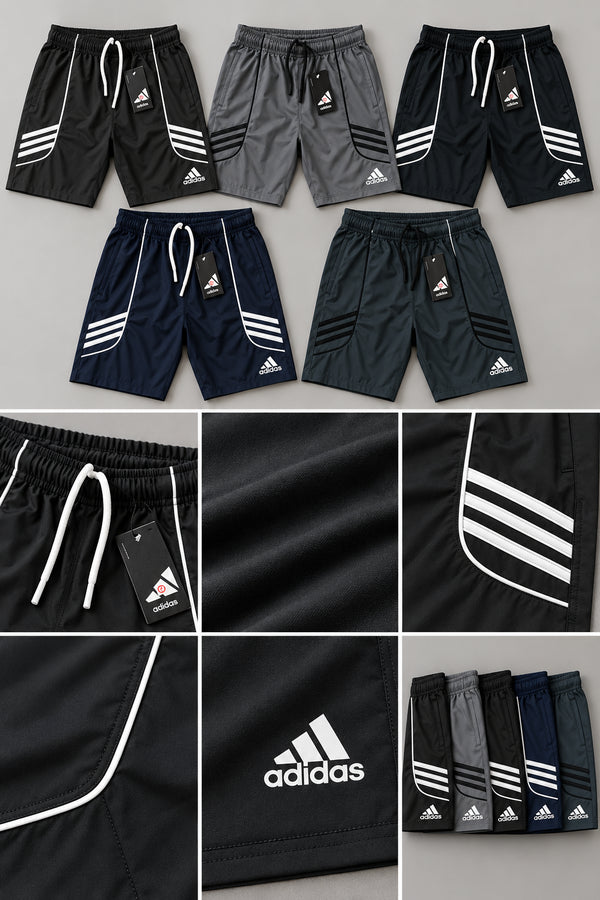 DA7015 Imported Nylon Crush Lycra Heat Transfer Print 3 Stripe Short - View 3