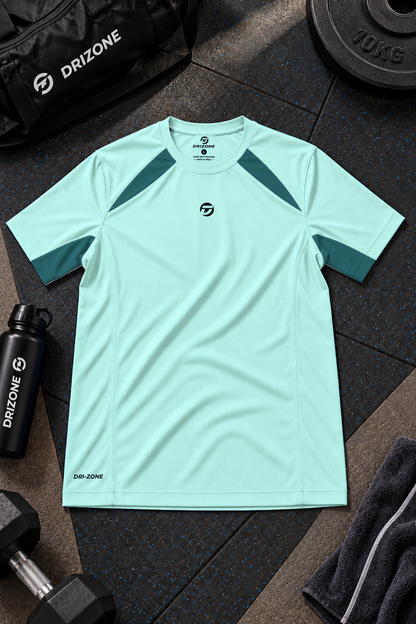 DM1011 Rolex Knit Colour Block Half Sleeve T-Shirt