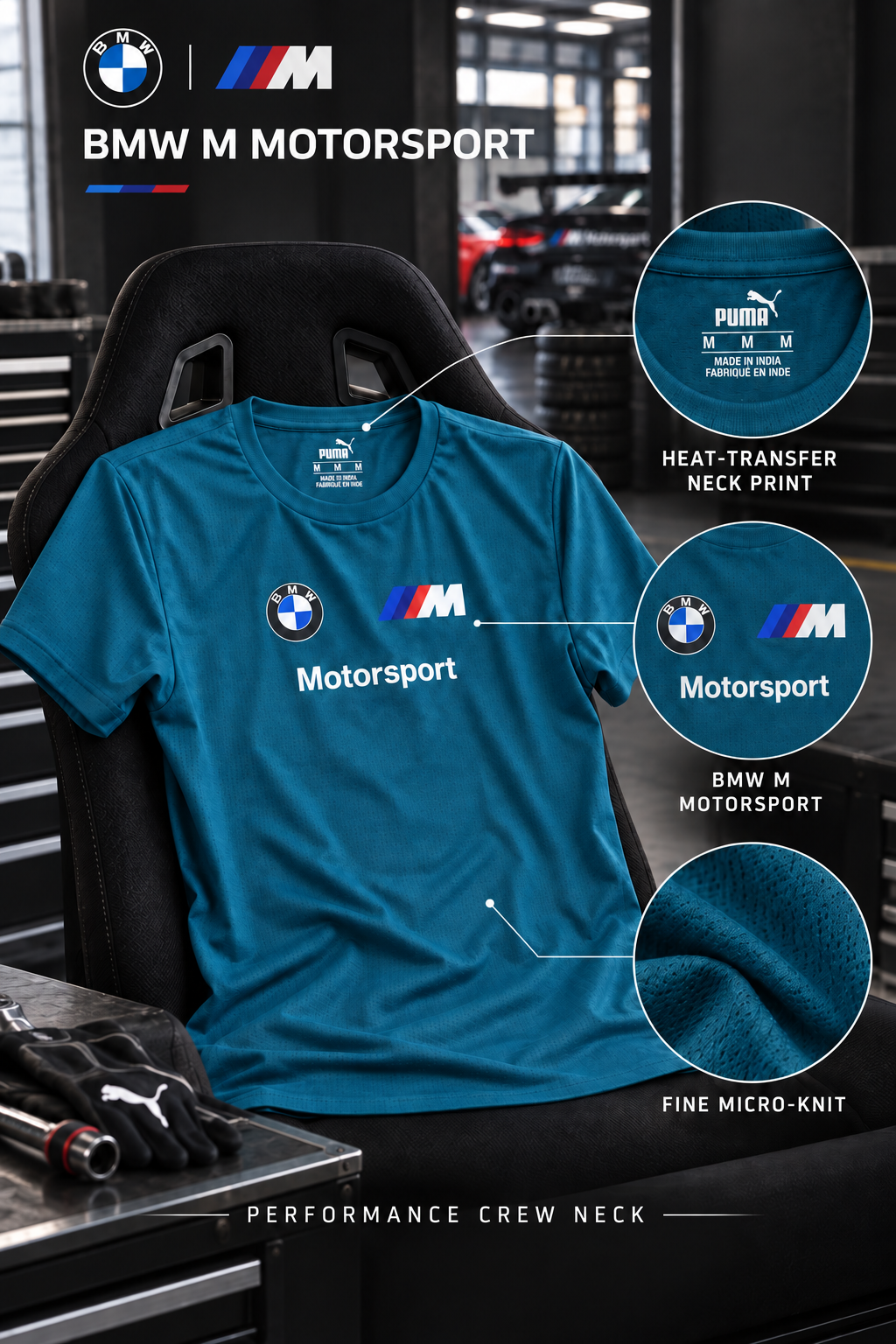 MP1014 Imported Rolex Knit Round Neck Half Sleeve Heat Transfer Print T-Shirt