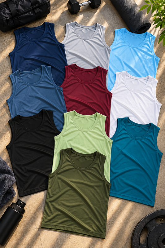 PG0001 Men Sarina U Neck Plain Sando