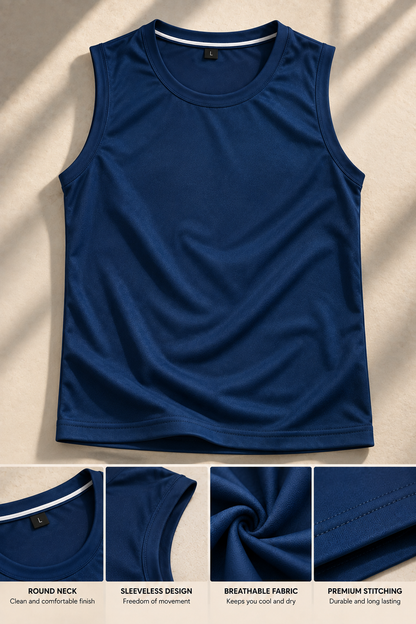 PG0001 Men Sarina U Neck Plain Sando