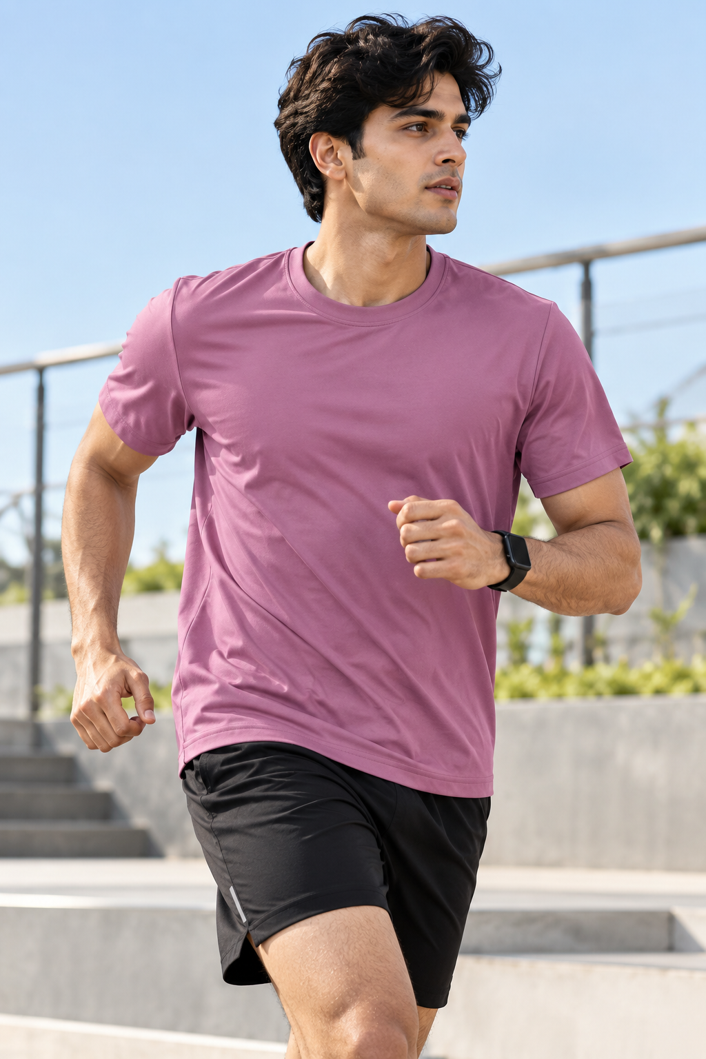 PL1001 Super Matte Round Neck Half Sleeve Plain T-Shirt