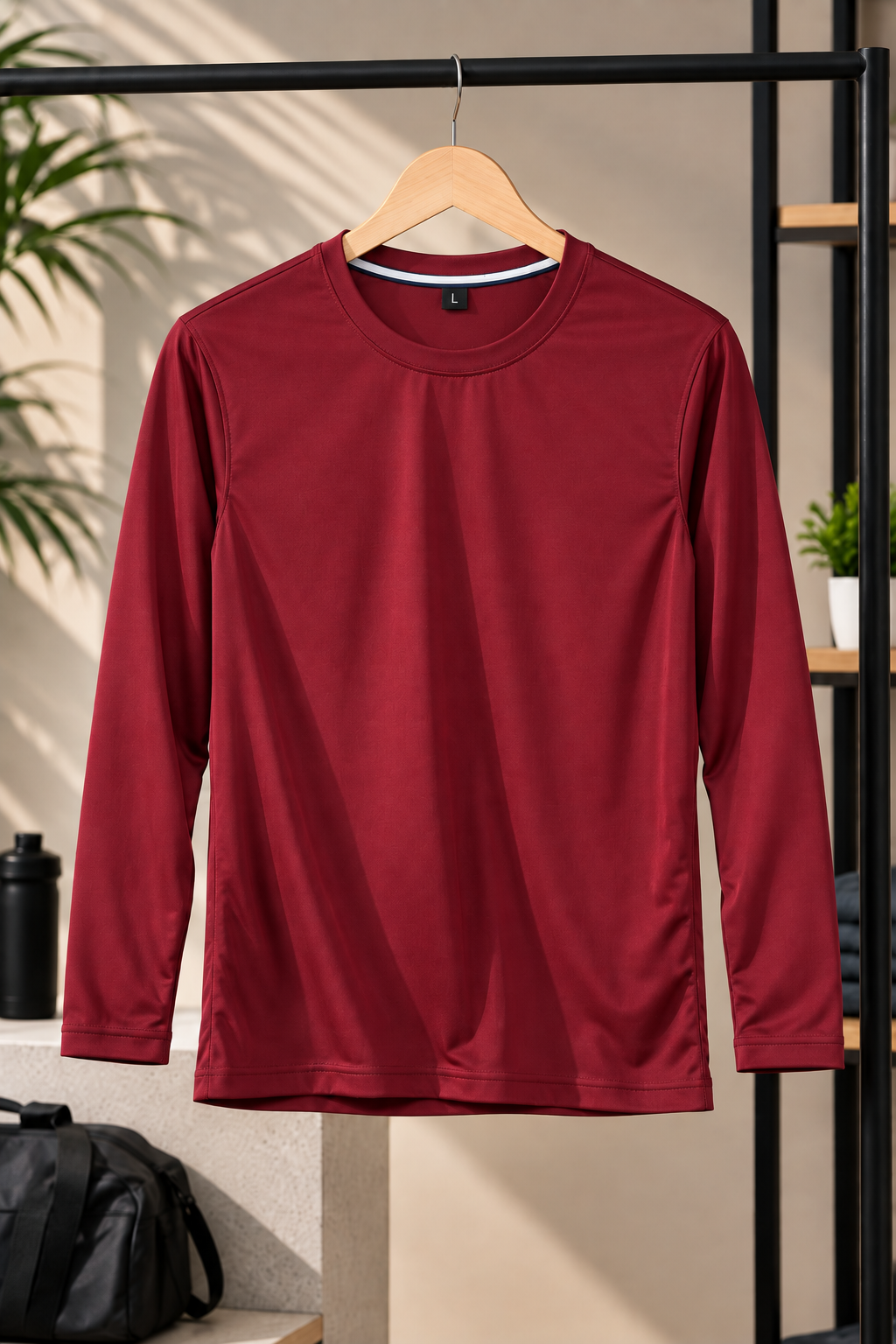 PG3000 Men Sarina Round Neck Full Sleeve Plain T-Shirt