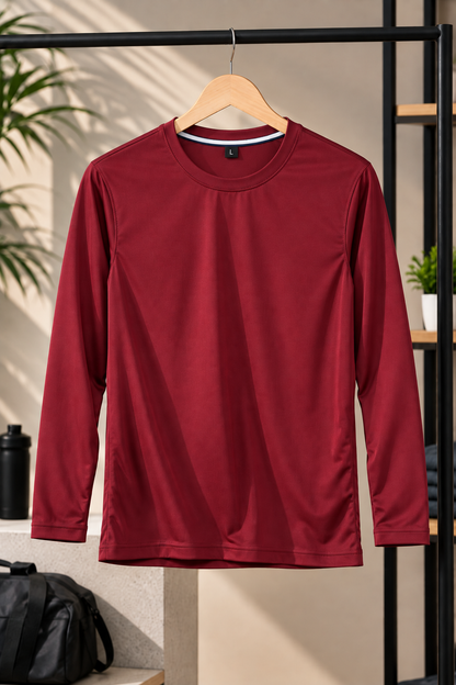 PG3000 Men Sarina Round Neck Full Sleeve Plain T-Shirt