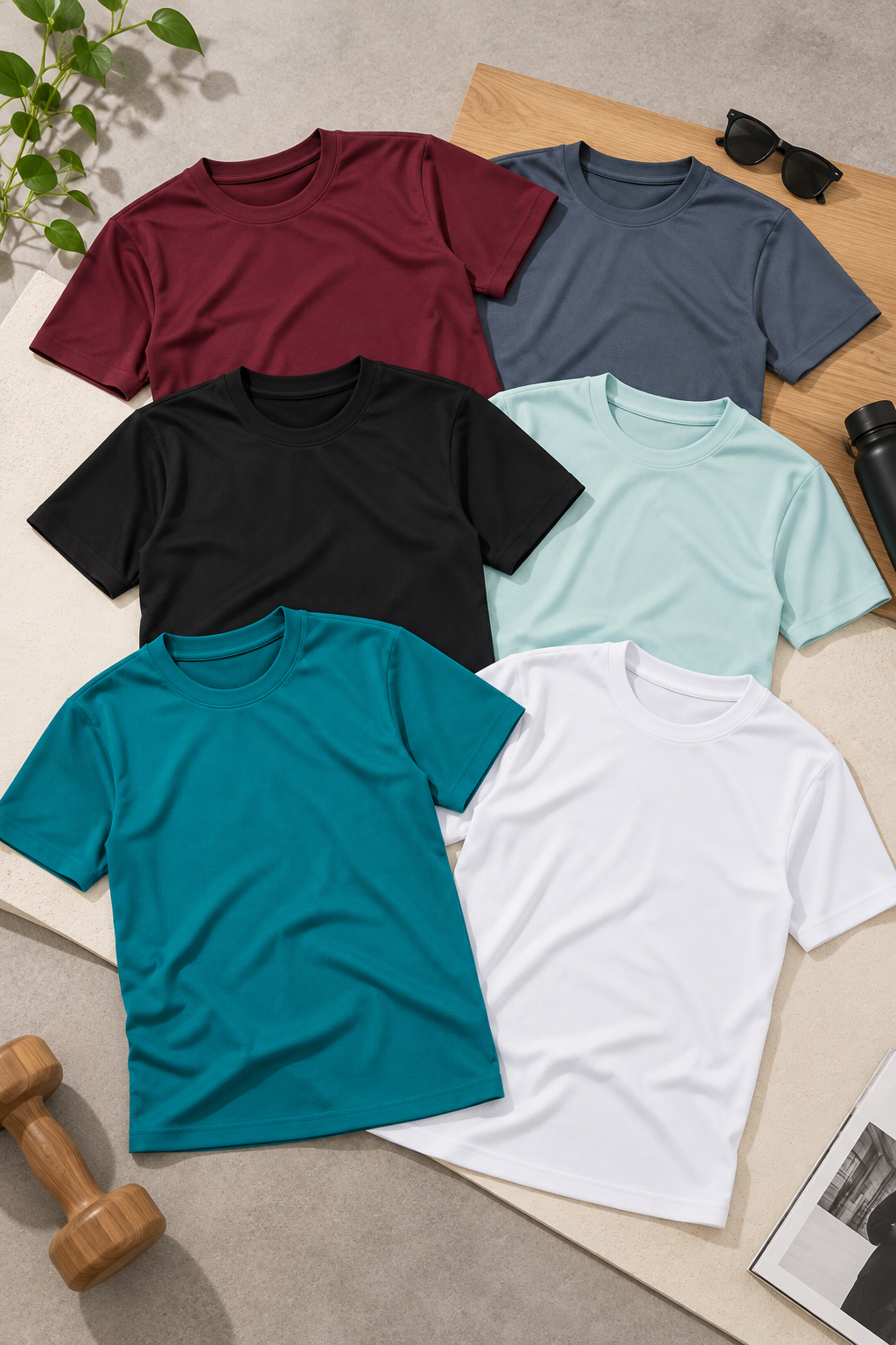 PL1006 Sapp Mattie Round Neck Half Sleeve Plain T-Shirt
