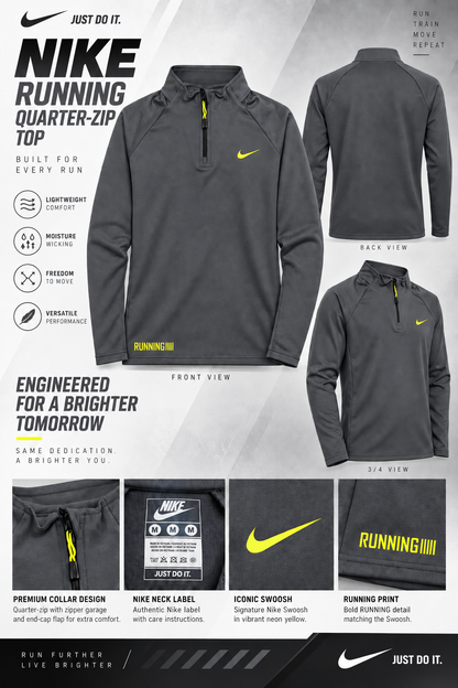KN4201 Micro Looper Full Sleeve Heat Transfer Print Quarter Zip Raglan T-Shirt