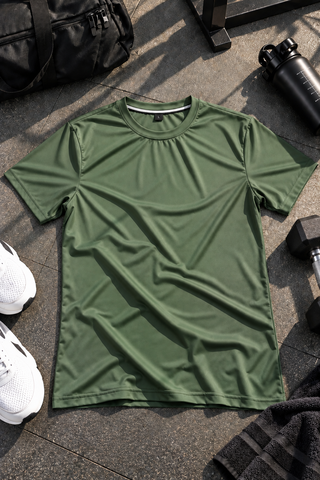 PG1000 Men Sarina Round Neck Half Sleeve Plain T-Shirt