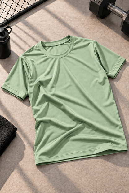 PL1001 Super Matte Round Neck Half Sleeve Plain T-Shirt