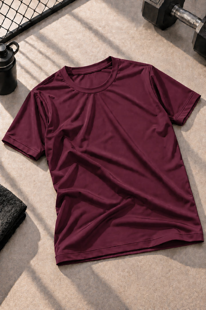 PL1001 Super Matte Round Neck Half Sleeve Plain T-Shirt - View 2