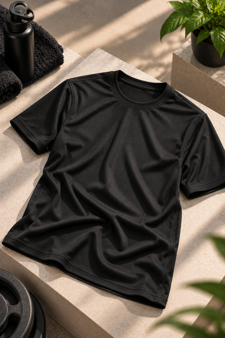 PL1006 Sapp Mattie Round Neck Half Sleeve Plain T-Shirt - View 2