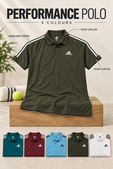 DA1504 Sapp Mattie Polo Half Sleeve Embroidery 3 Stripe T-Shirt - View 4