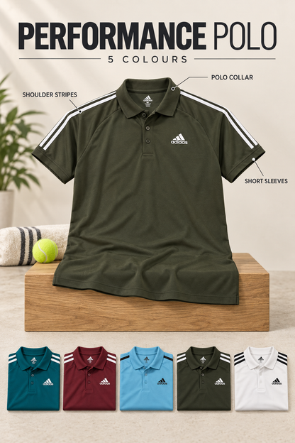 DA1504 performance polo features and five colours
