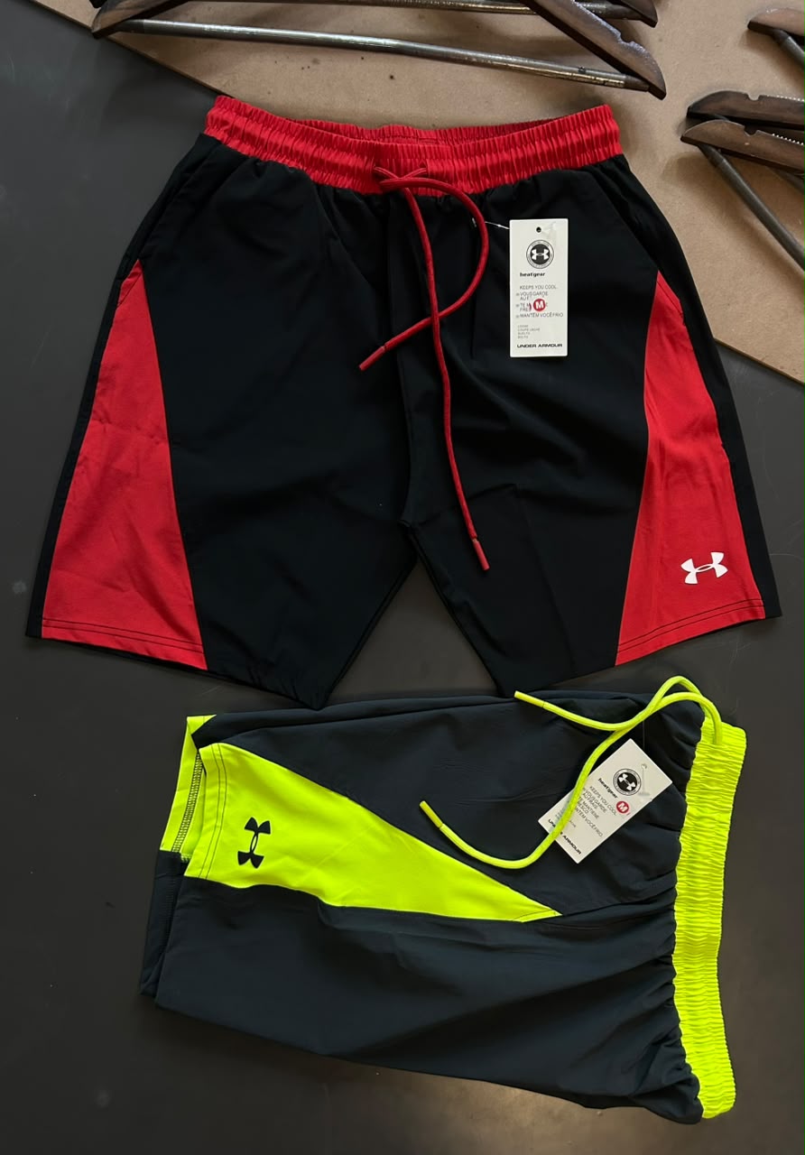 AU7004 Imported Nylon Crush Lycra Heat Transfer Print Short