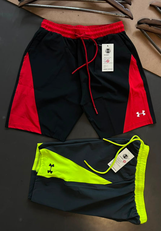 AU7004 Imported Nylon Crush Lycra Heat Transfer Print Short