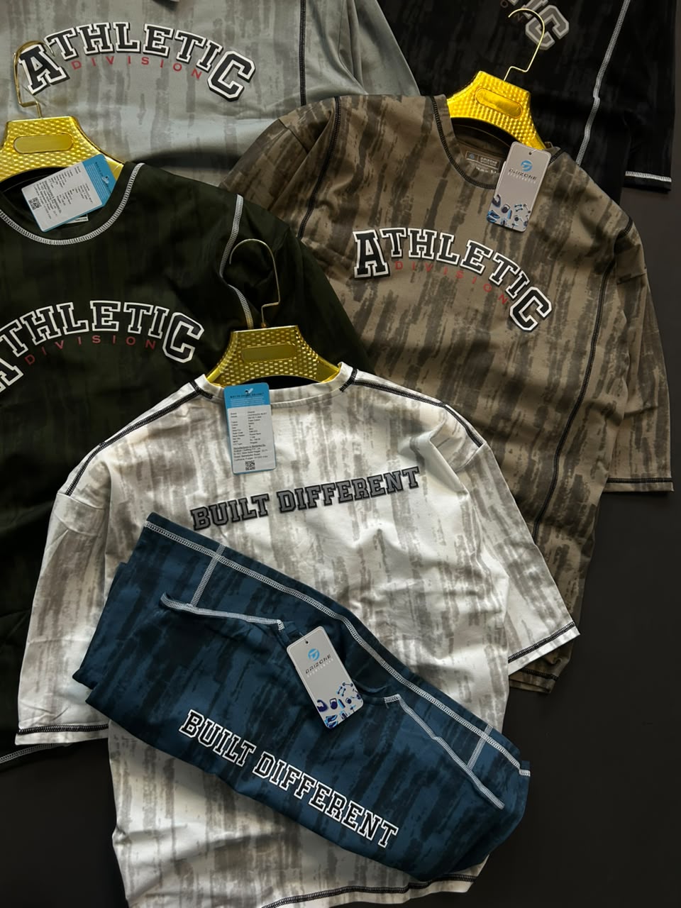 DM1010 Drizone Men Imported COT-DRI Round Neck Half Sleeve Heat Transfer Print Oversized Boxy T-Shirt