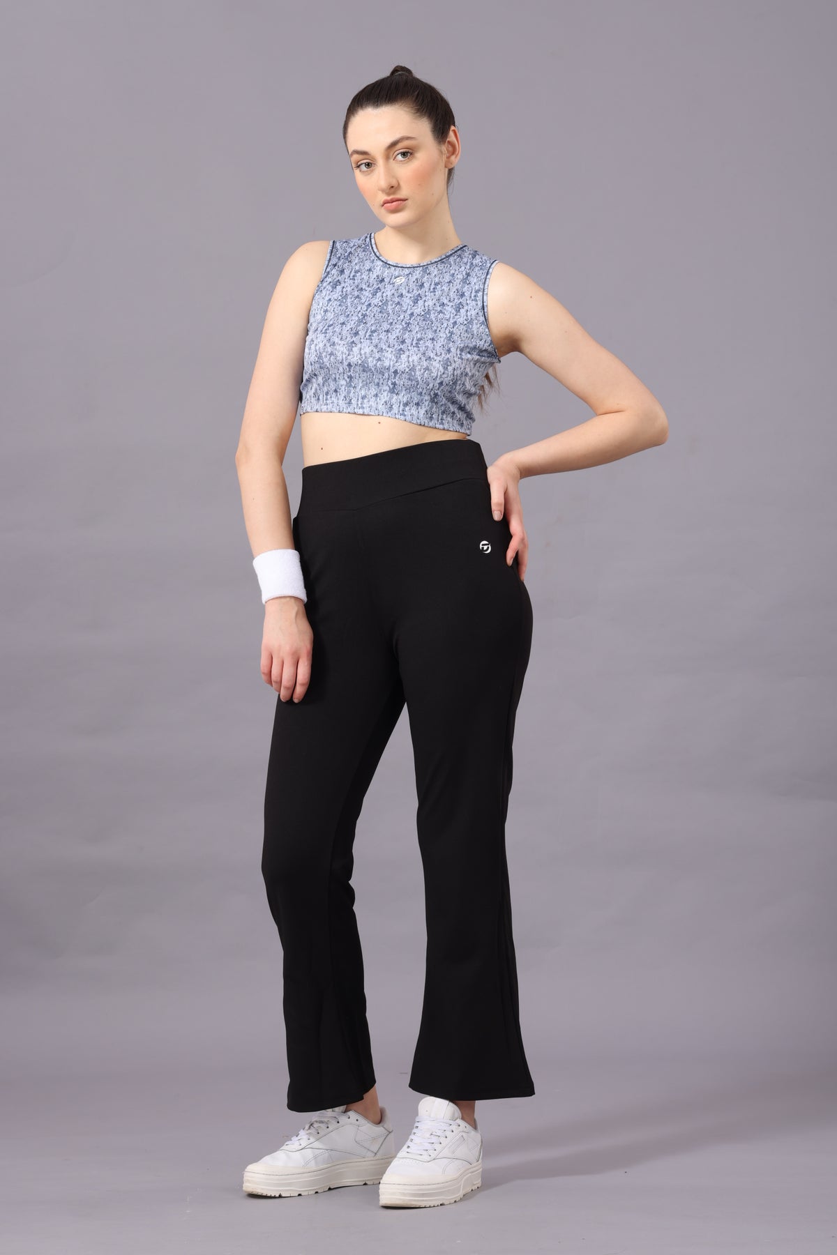 DW0008 Drizone Women Printed Micro Polyester U Neck Heat Transfer Print Gym Sando