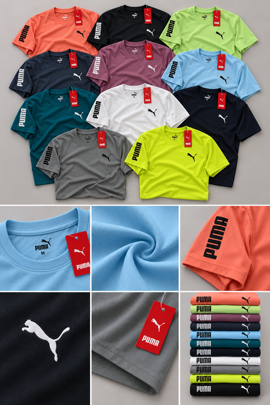 MP1003 Super Matte Round Neck Half Sleeve Heat Transfer Print T-Shirt