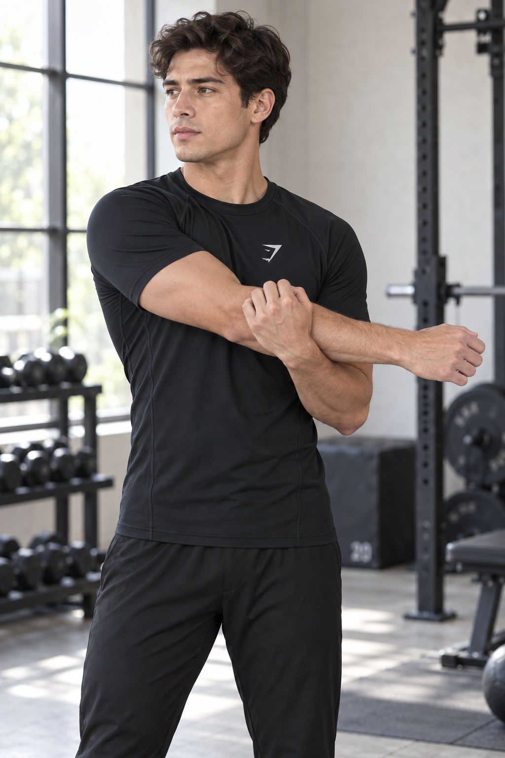 SG1001 Four Way Lycra Compression Round Neck Half Sleeves Tshirt
