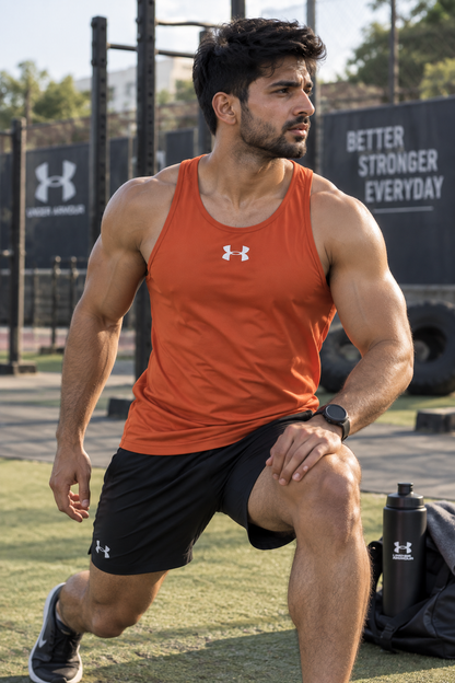 AU006 Super Matte U Neck Heat Transfer Print Sando